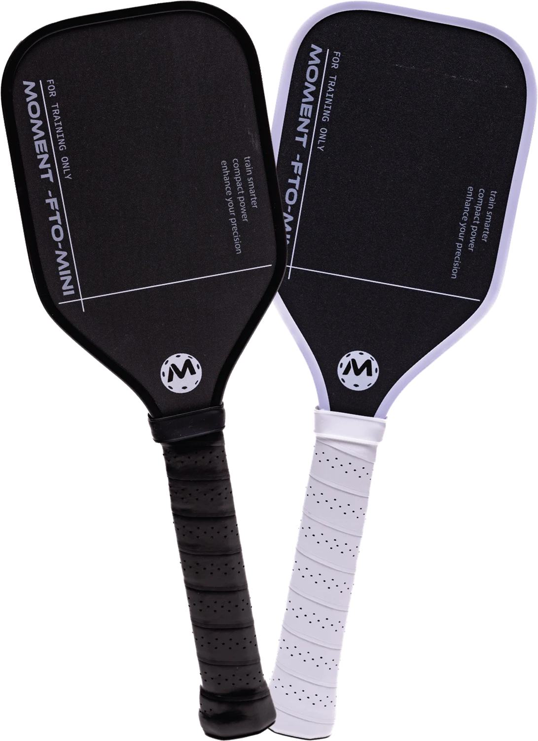 FTO-Mini training paddles in black and in white